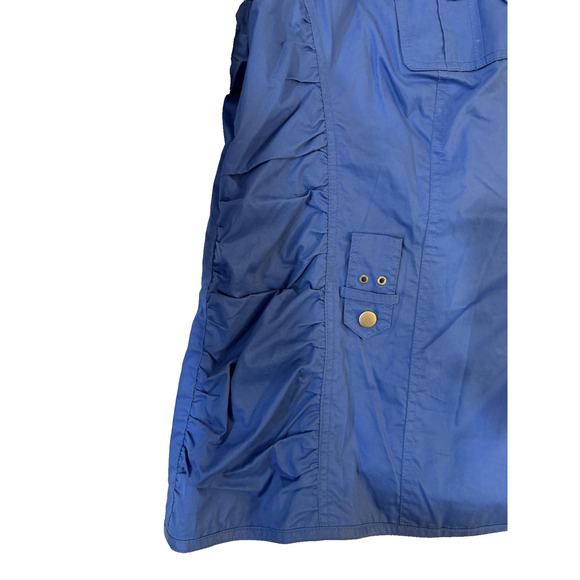 ConradC Jacket Womens 20 Lightweight Button Front Ruched Pockets Vintage Coat - Picture 3 of 7